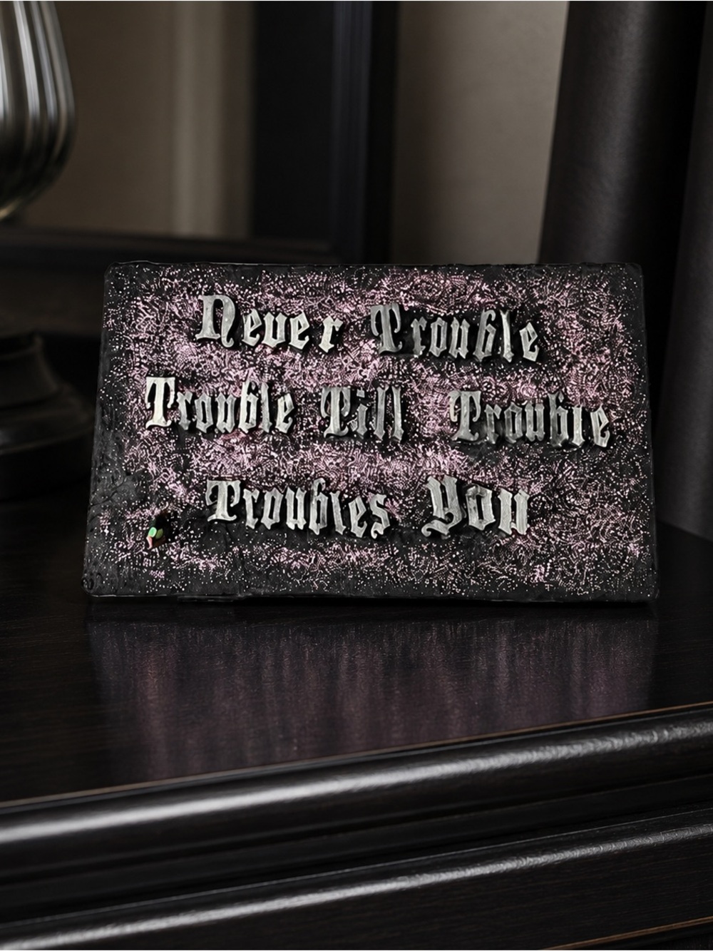 One-of-a-Kind Gothic Medicine Organizer • Handmade 3D Quote Case.NEW